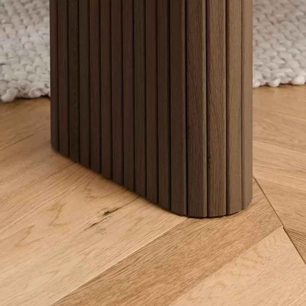 Avenel Wooden Dining Bench in Walnut