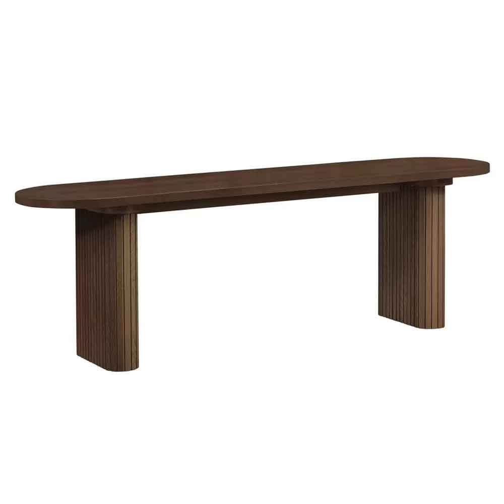 Avenel Wooden Dining Bench in Walnut
