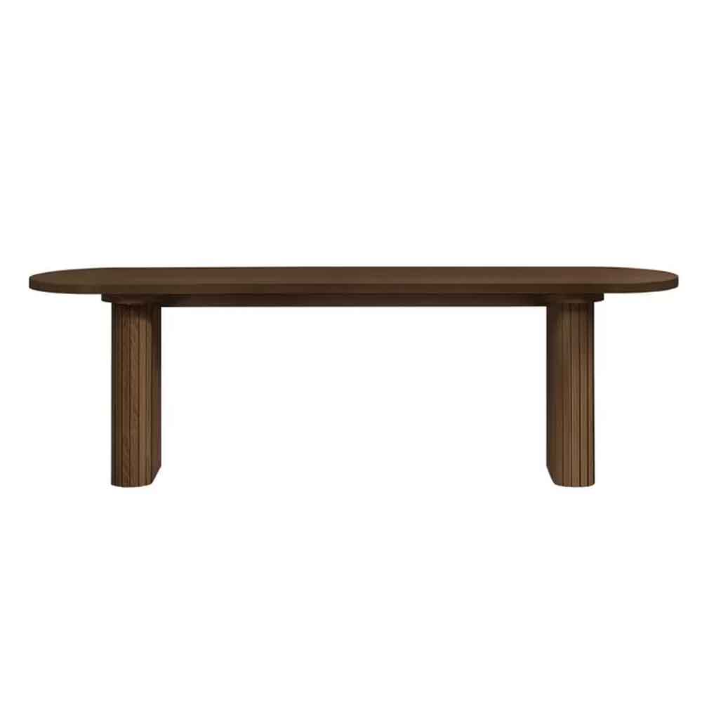 Avenel Wooden Dining Bench in Walnut