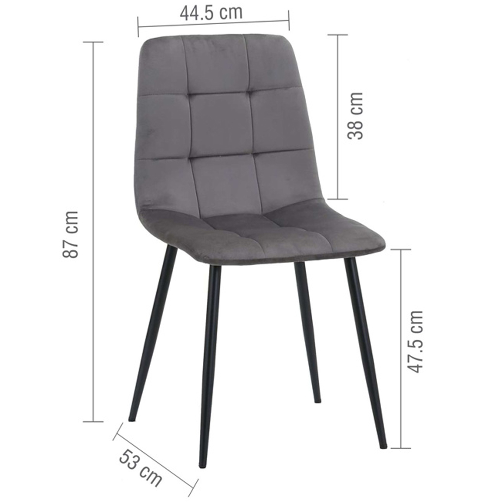 Avenel Wooden Oval Dining Table With 4 Grey Chairs In Black