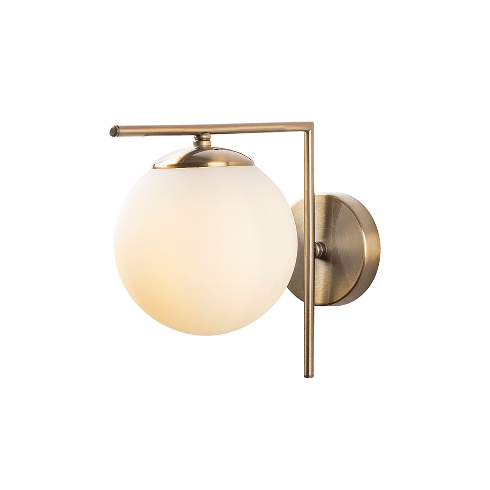 Avenor Metal Wall Light in Antique and White