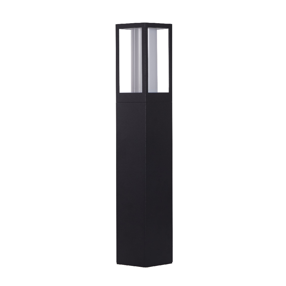 Avenue LED Polycarbonate Outdoor Bollard Light In Black