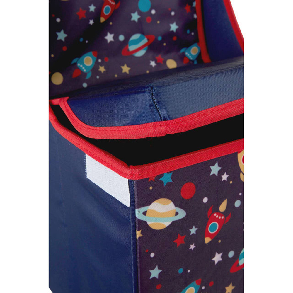 Avenza Polyester Kids Space Storage Seating Chair in Blue