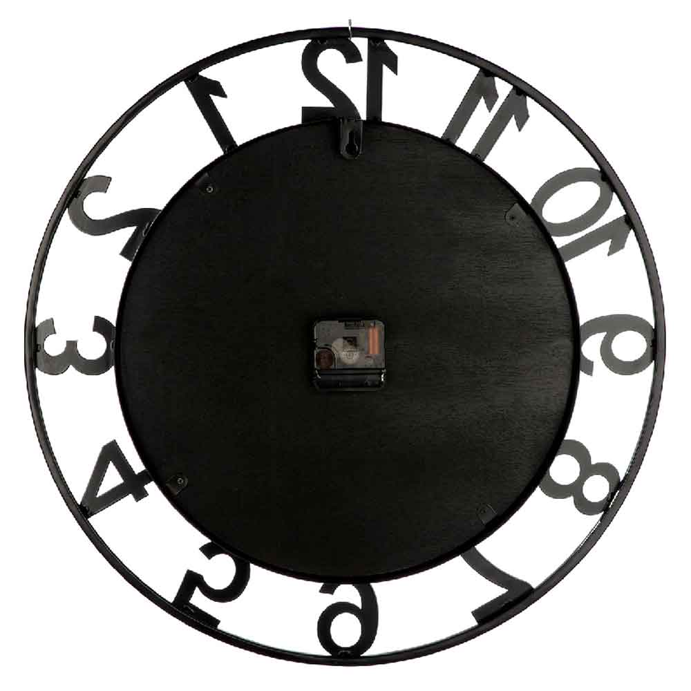 Averon Metal Tree Wall Clock In Black And Natural