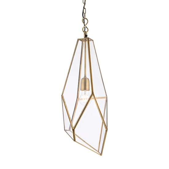 Photo of Avery ceiling pendant light in antique brass