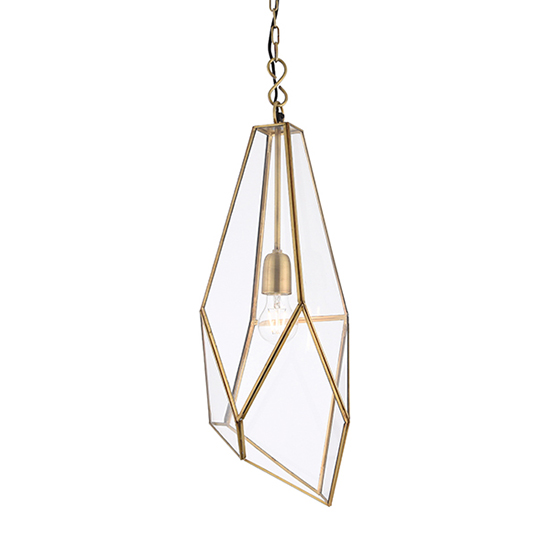 Avery Ceiling Pendant Light In Antique Brass