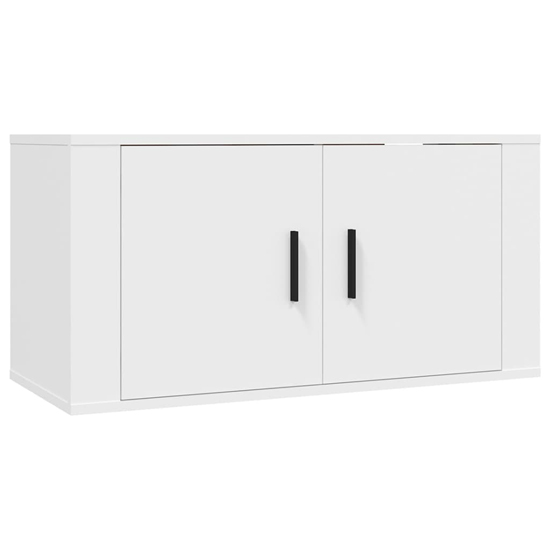 Avery Wooden Entertainment Unit Wall Hung In White