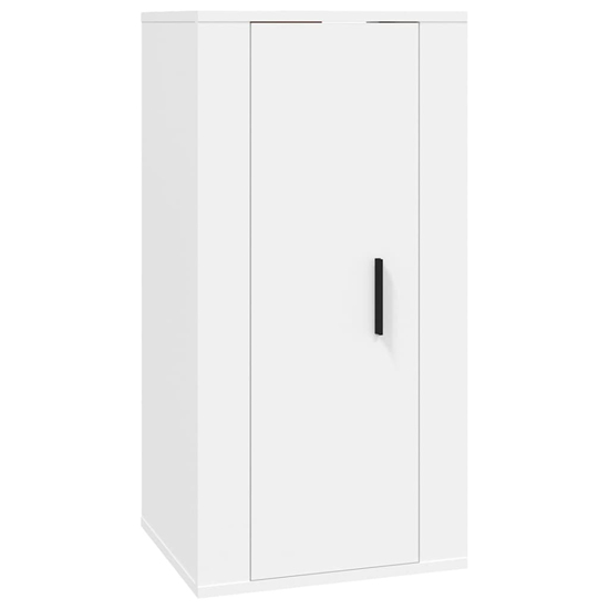 Avery Wooden Entertainment Unit Wall Hung In White