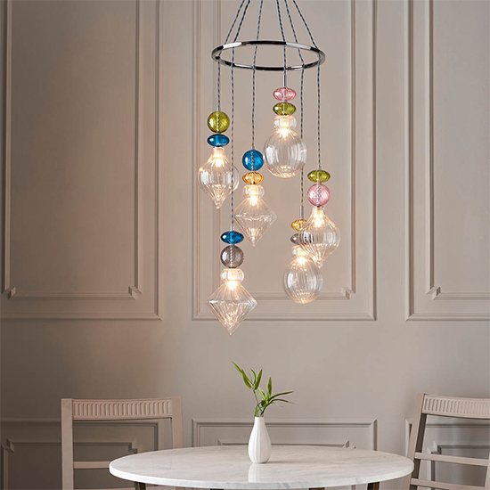 Avila 6 Lights Ceiling Pendant Light In Polished Chrome thumbnail