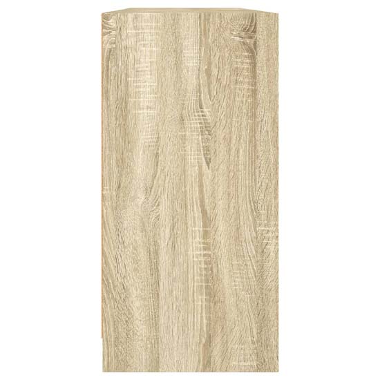 Avila Wooden Bookcase With 4 Doors In Sonoma Oak