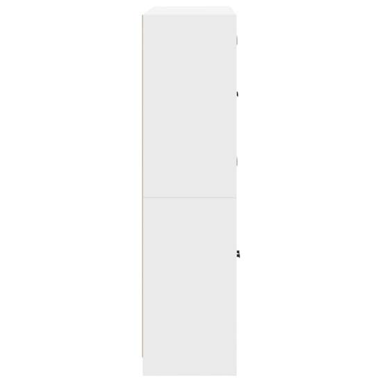 Avila Wooden Office Cabinet With 8 Doors In White