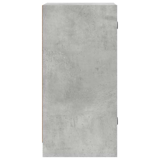 Avila Wooden Office Cabinet With 1 Glass Door In Concrete Grey
