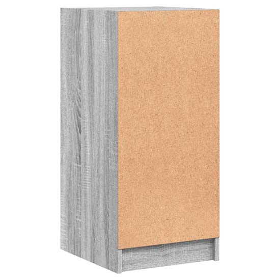 Avila Wooden Office Cabinet With 1 Glass Door In Grey Sonoma