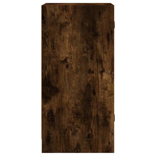 Avila Wooden Office Cabinet With 1 Glass Door In Smoked Oak