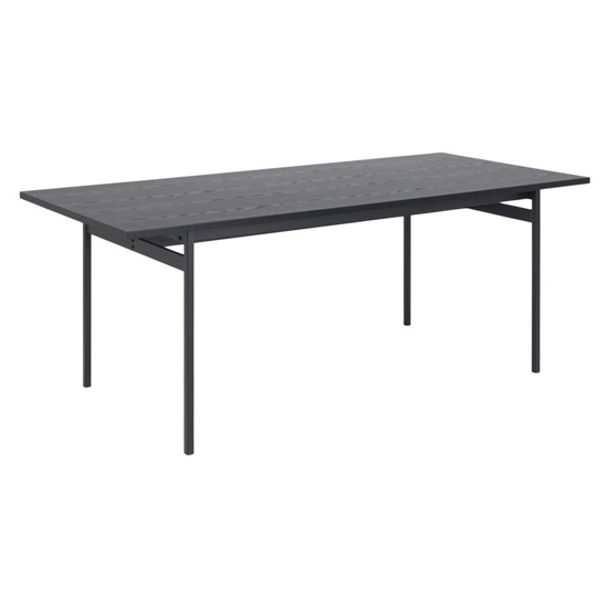 Read more about Avilo rectangular wooden dining table in ash black