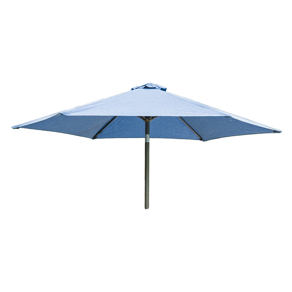 Aviro Garden Blue Polyester Round Tilting 3.0m Parasol with Granite Base