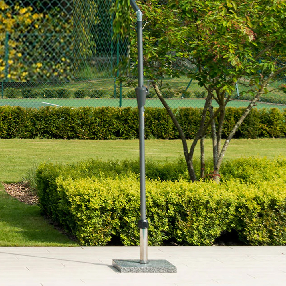 Aviro Garden Polyester Round Tilting 3.0m Parasol in Ecru