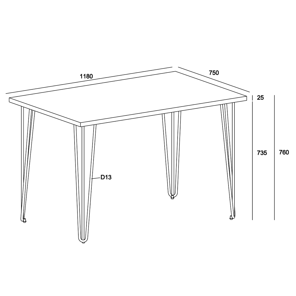 Avoch Small Wooden Rectangular Dining Table In Oak