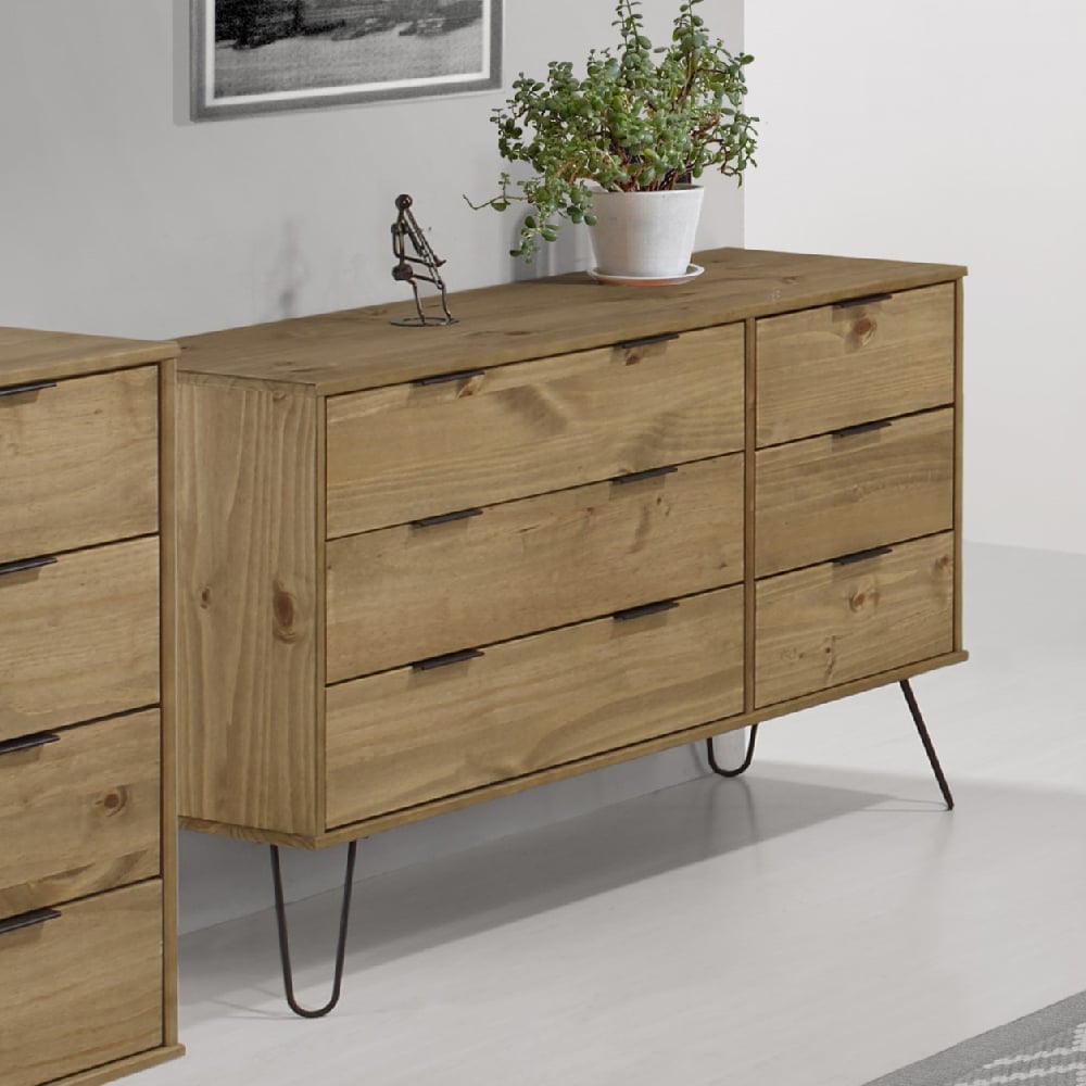 Read more about Avoch wooden chest of 6 drawers in oak