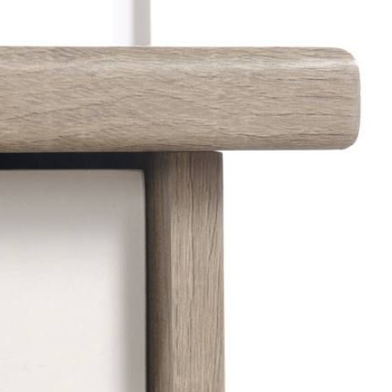 Acapulco Wooden Laptop Desk With 6 Drawers In Oak And White