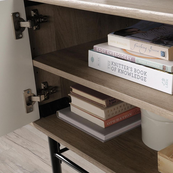 Acapulco Wooden TV Stand With 1 Door 2 Drawers In Oak And White