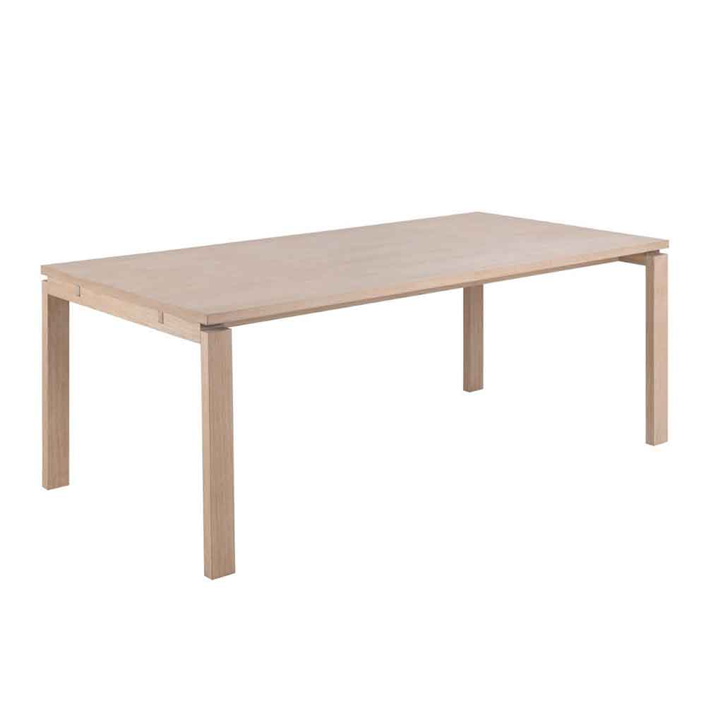 Avon Wooden Extending Dining Table - White Oak