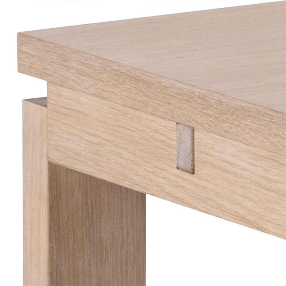 Avon Wooden Extending Dining Table - White Oak