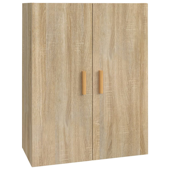 Avon Wooden Wall Storage Cabinet With 2 Doors In Sonoma Oak
