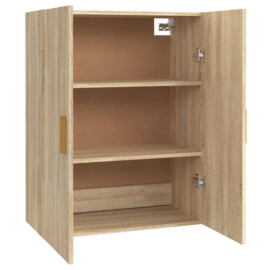 Avon Wooden Wall Storage Cabinet With 2 Doors In Sonoma Oak