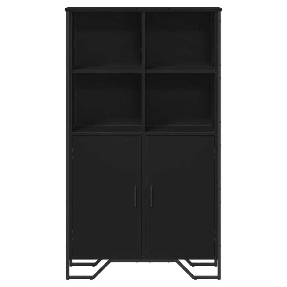 Avondale Wooden Highboard With 2 Doors In Black