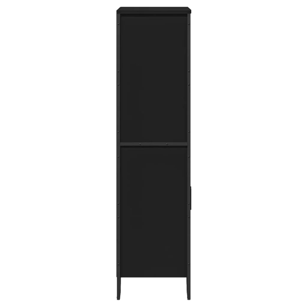 Avondale Wooden Highboard With 2 Doors In Black