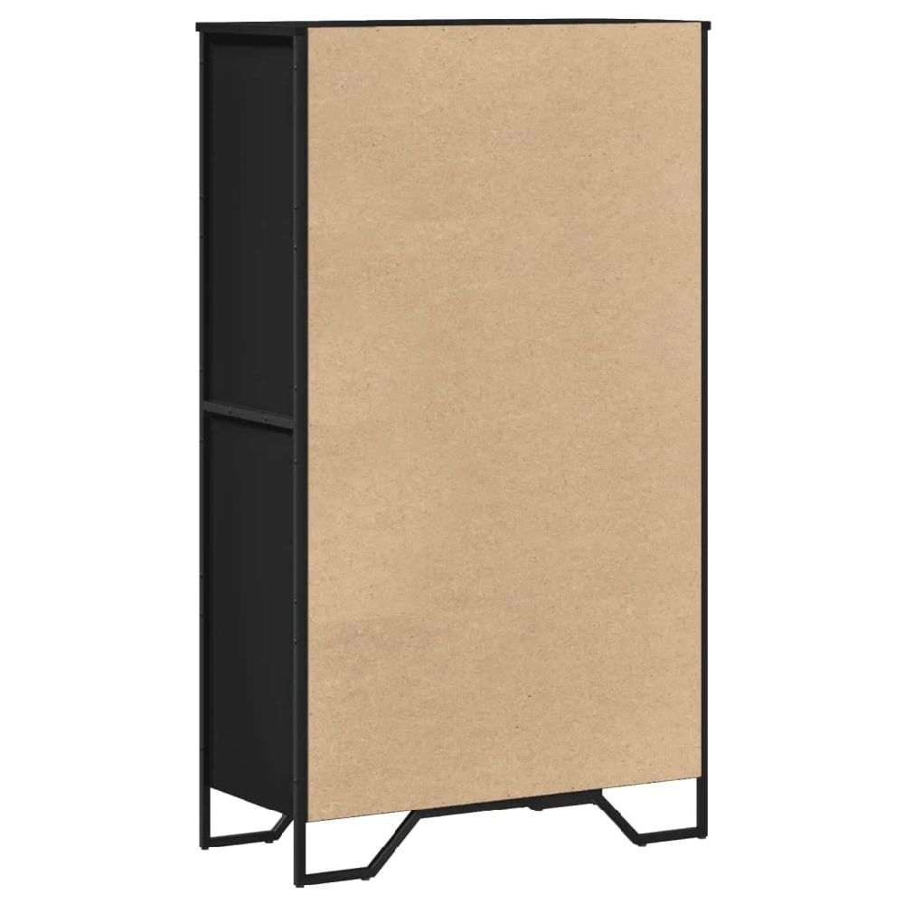 Avondale Wooden Highboard With 2 Doors In Black