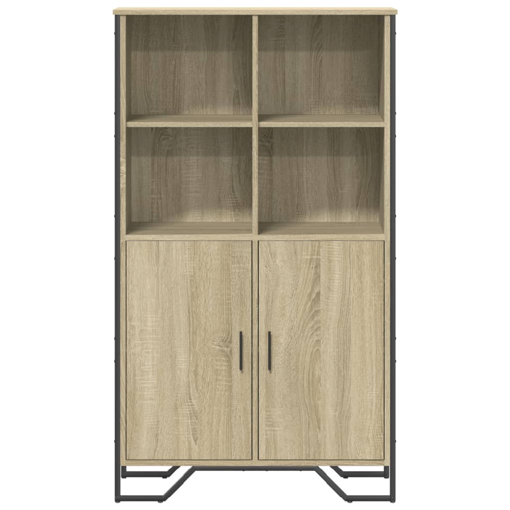 Avondale Wooden Highboard With 2 Doors In Sonoma Oak
