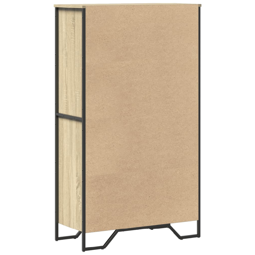 Avondale Wooden Highboard With 2 Doors In Sonoma Oak