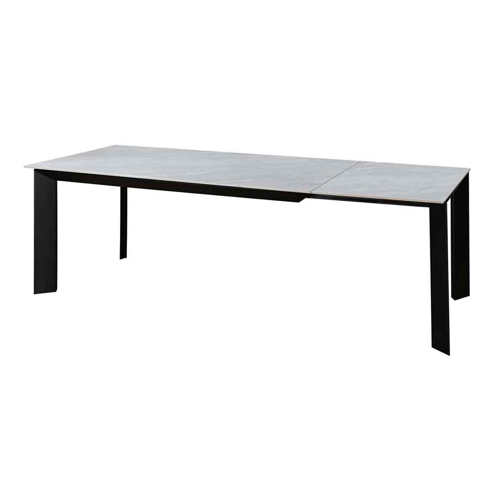 Avoris Ceramic Extending Dining Table in Matt Grey