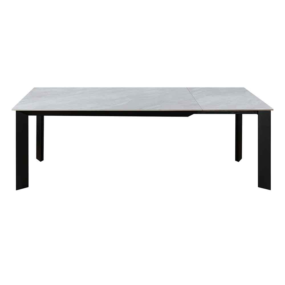 Avoris Ceramic Extending Dining Table in Matt Grey