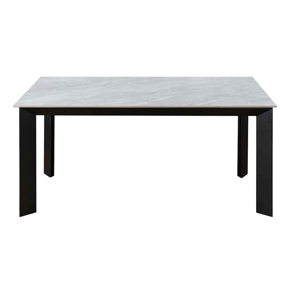 Avoris Ceramic Extending Dining Table in Matt Grey