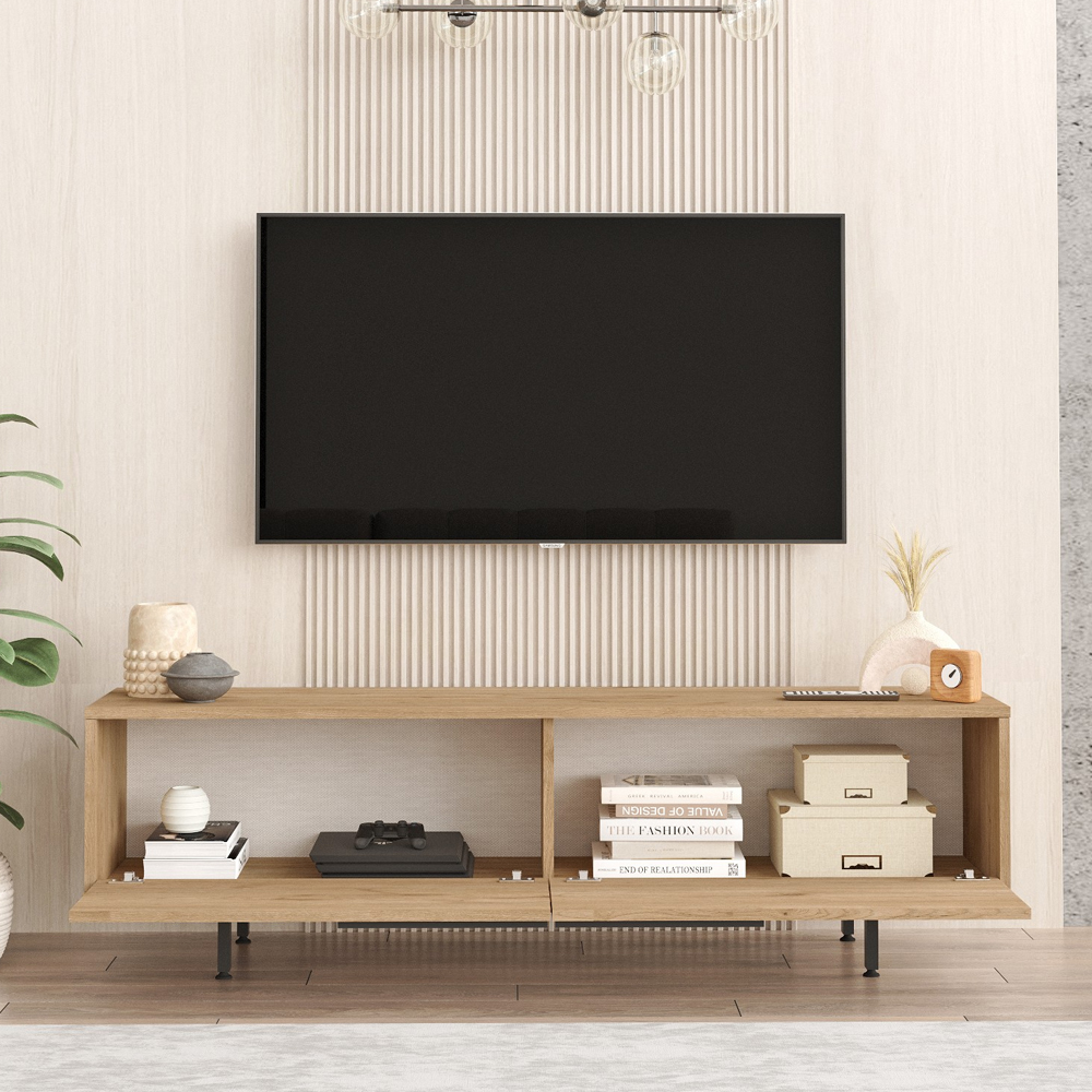 Avoris Wooden Living Room Furniture Set in Oak