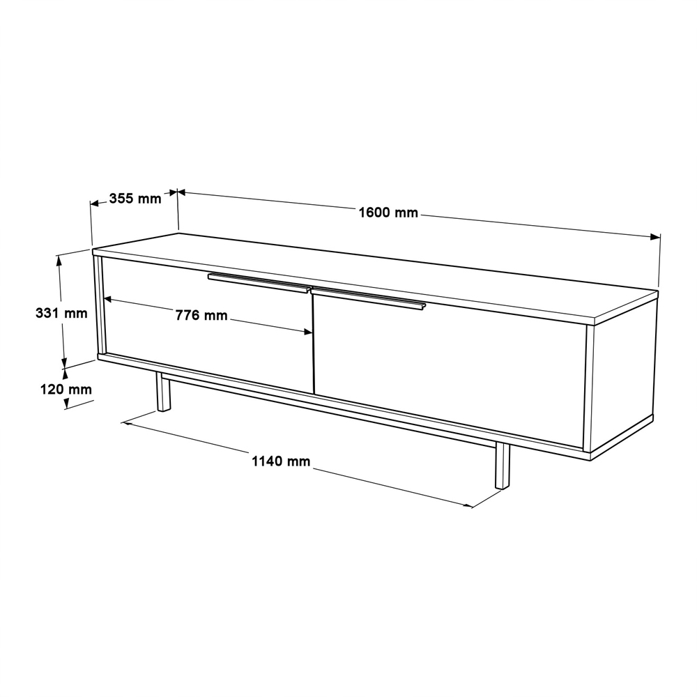 Avoris Wooden TV Stand and Coffee Table Set in Oak