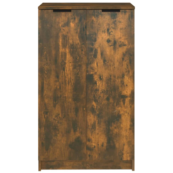 Avory Shoe Storage Cabinet With 2 Doors In Smoked Oak
