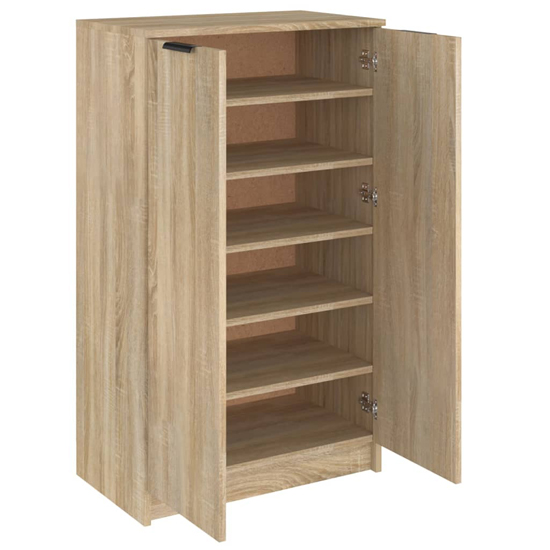 Avory Shoe Storage Cabinet With 2 Doors In Sonoma Oak
