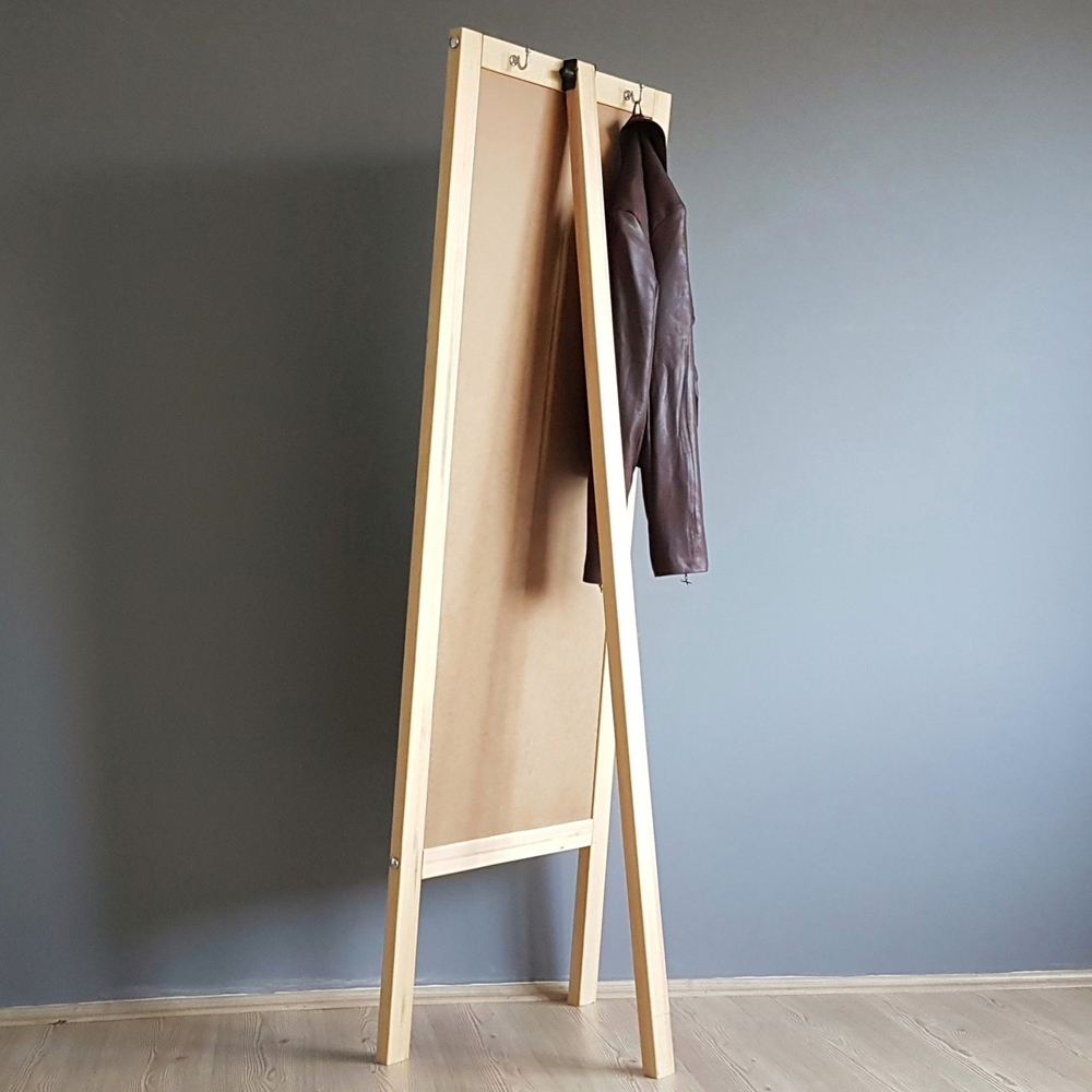 Avyra Wooden Full Length Cheval Mirror in Walnut