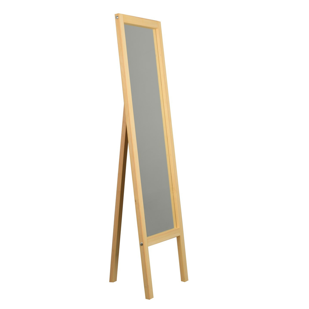Avyra Wooden Full Length Cheval Mirror in Walnut