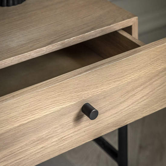 Axamer Wooden Bedside Cabinet With 1 Drawer In Natural