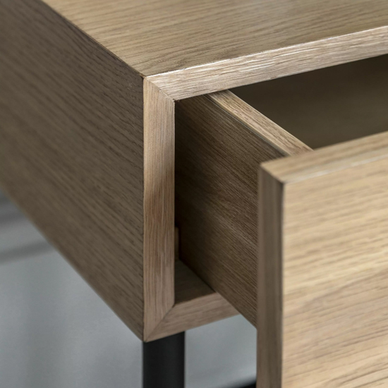 Axamer Wooden Bedside Cabinet With 1 Drawer In Natural