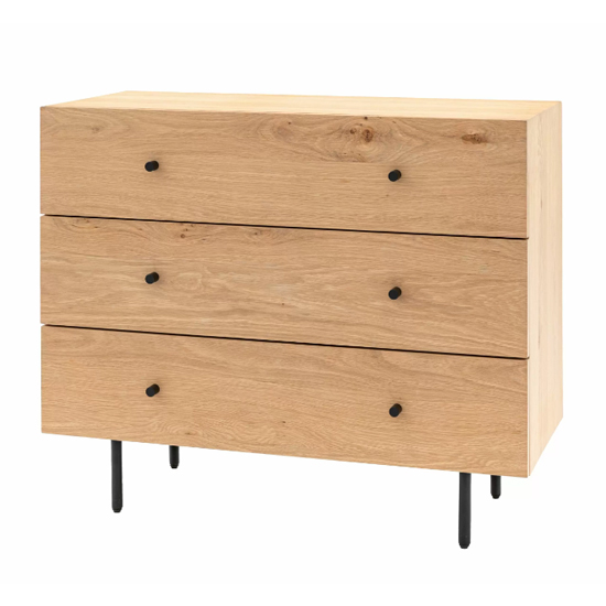 Axamer Wooden Chest Of 3 Drawers In Natural