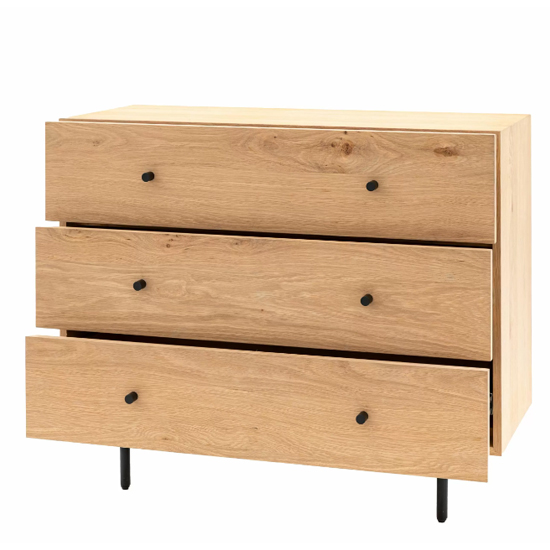 Axamer Wooden Chest Of 3 Drawers In Natural
