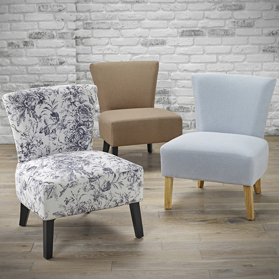 Axbridge Linen Fabric Lounge Chair In Floral_2