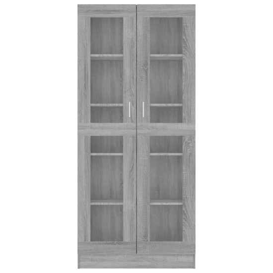 Axtan Wooden Display Cabinet With 2 Doors In Grey Sonoma Oak