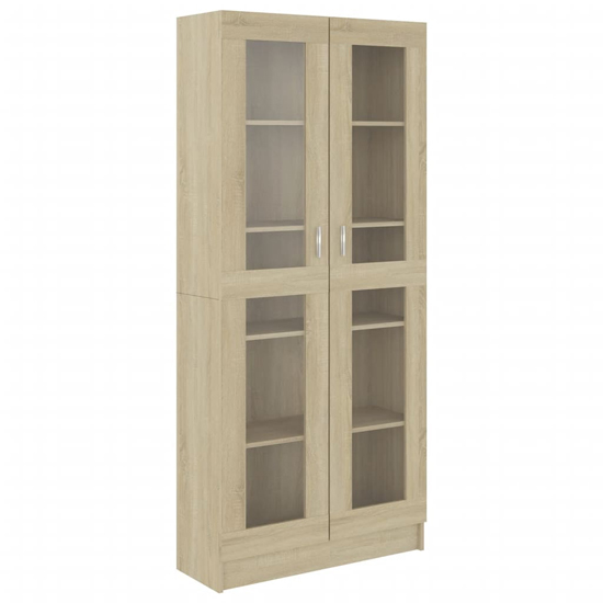 Axtan Wooden Display Cabinet With 2 Doors In Sonoma Oak
